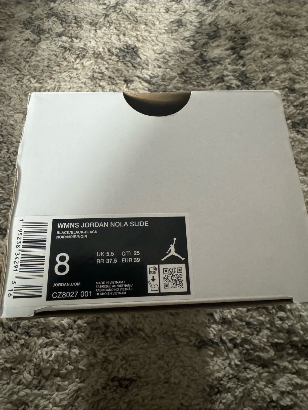 Jordan Black Men's Nola Slide Sandals - Picture 5 of 5